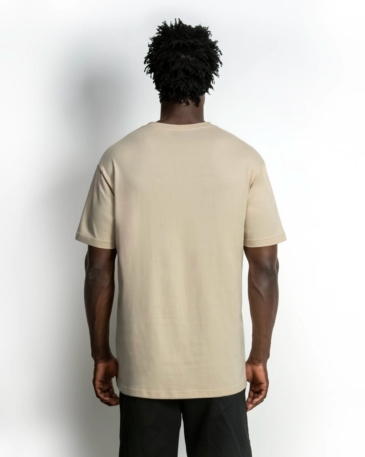 Men's Cotton Tee Regular Fit - Beige