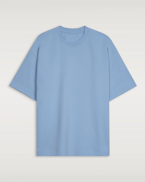 Men's Cotton Tee Relaxed Heavyweight - Baby Blue